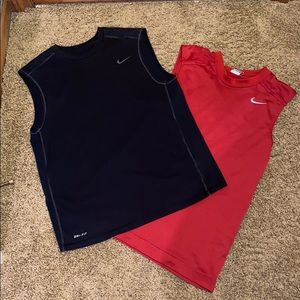 Lot of Nike workout shirts